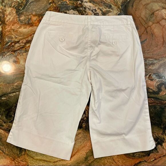 WHBM size 0 Bermuda short stretch cotton white - Picture 9 of 11